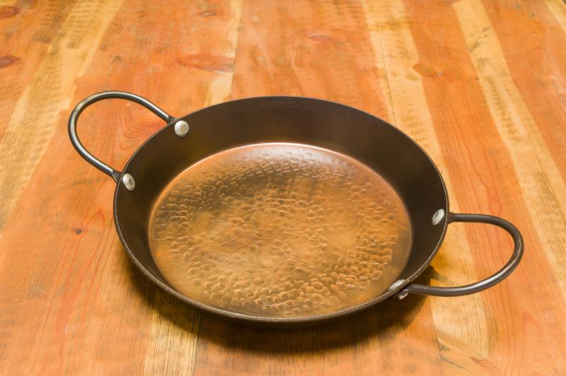 12" Frying Pan, 2" deep with 2 Loop Handles